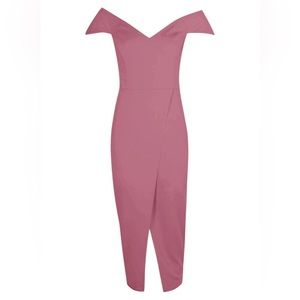 Size 12 Off Shoulder Wrap Skirt MIDI Dress